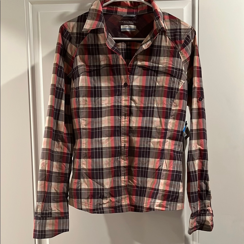 Columbia Omni shade sun protection Plaid Button-Up Shirt